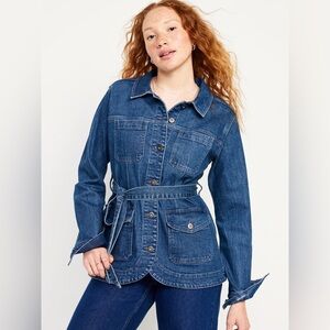 Old Navy Tie-Waist Jean Utility Jacket